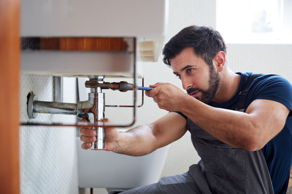 plumber fixing